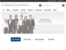 Tablet Screenshot of formalfashionsinc.com